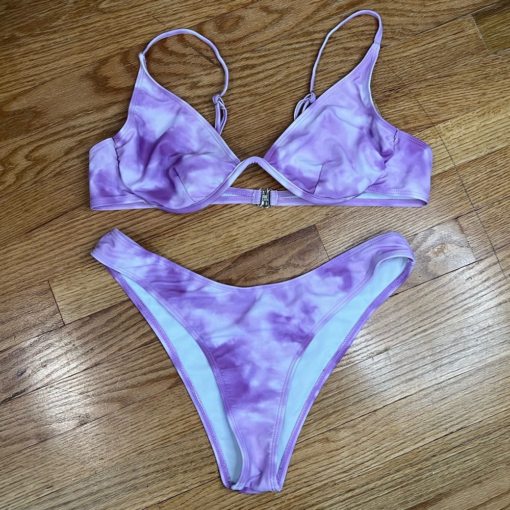 Purple Tie-Dye Bikini